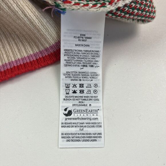 Boden Boyfriend Cardigan M Chunky Oversized Floral Cheetah Leopard Cat Print - Picture 10 of 10